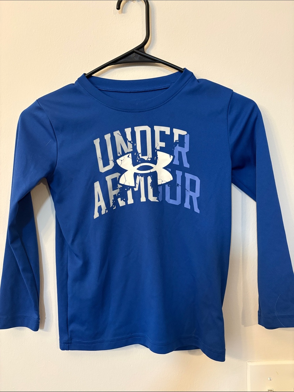 Under Armour Kidd Blue Long Sleeve Logo Tee